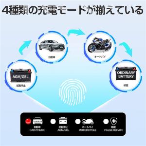 バイク 自動車用 バッテリーチャージャー 6A...の詳細画像2