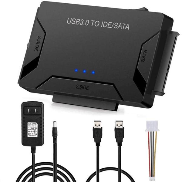IDE/SATA USB変換アダプター 2.5/3.5インチ SATA IDE HDD SSD 光学...