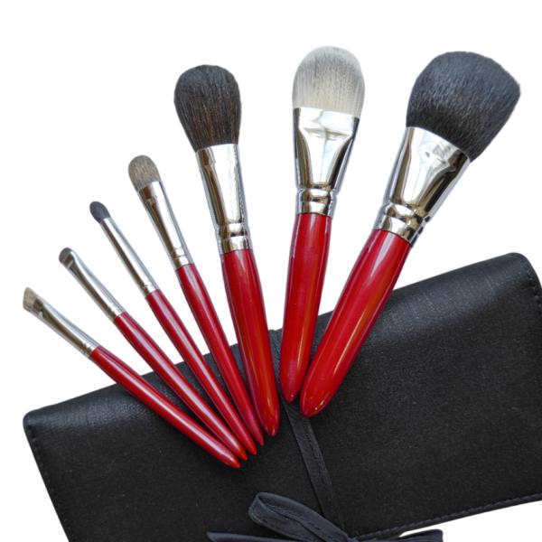 竹宝堂 熊野筆 高級 メイクブラシセット 7本 Regular-7set-B レギュラー中軸 レベル...