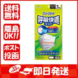 プリーツガード  呼吸快適マスク  個別包装  ふつうサイズ  7枚入