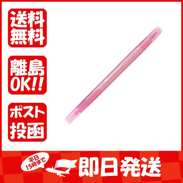 トンボ鉛筆 サインペン プレイカラーK 0.3mm/0.8mm 桜色 水性 WSPK-58 あわせ買...
