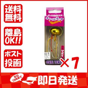 【まとめ買い ×7個セット】テンヤ エコギア Ecogear オーバルテンヤ 10号 T03 ゴールドメタル フックサイズM｜suguruya