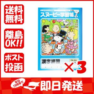 【まとめ買い ×3個セット】アピカ スヌーピー学習帳 漢字練習 104字 PG-53｜すぐる屋本舗ヤフーショッピング店