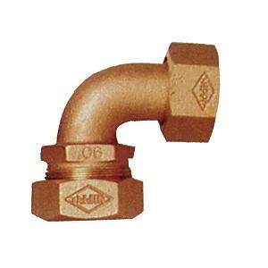 水道用1種用 ポリエチレン管金属継手 90°ユニオンベンド NPJX-U90