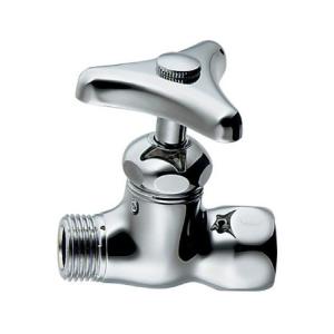 ストレート止水栓 --本体のみ-- ハンドル式 バラ1個 床用 止水栓 お徳