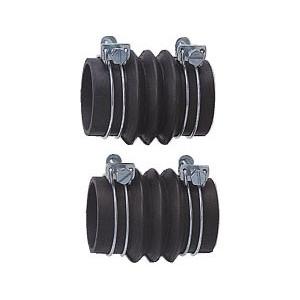 カクダイ,バス用三つ山ジャバラ,風呂釜接続用(長さ80mm,外径45/50mm管兼用,ゴム製)946...