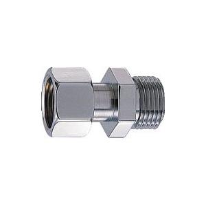 カクダイ,片ナットユニオン(R3/4オス×G1/2メスネジ)テーパーネジ×平行