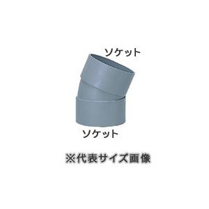 VU継手,22-1/2度エルボ(呼び50A用)排水専用,硬質塩化ビニール