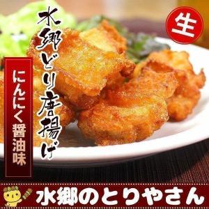 唐揚げ からあげ から揚げ 水郷どり にんにく醤油唐揚げ 生 あすつく｜suigodori