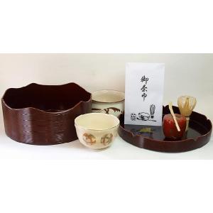 茶道具 飾茶壺 飾壺 唐津焼き 井上東也作 鏡山窯 口覆仕服 網 飾り紐3