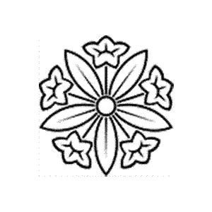 家紋 鯉のぼり 名前旗 五月人形 ひな人形用 家紋番号0129 竜胆 りんどう 陰竜胆車 かげりんどうぐるま 高田卸方屋 通販 Yahoo ショッピング