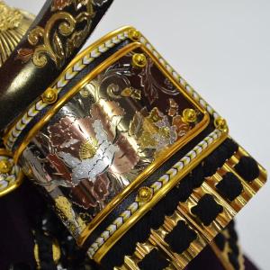 アンチ蝶牡丹ゴールド長鍬 櫃付 145694の詳細画像3