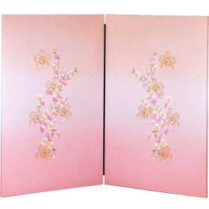 屏風 10号四曲 和紙桜四曲屏風三月 幅16cm ×高さ30cm ×奥行16cm 168457