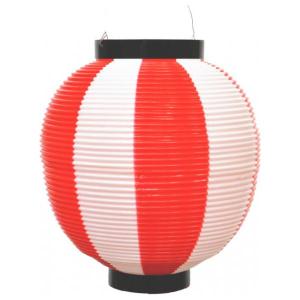提灯 ちょうちん 赤提灯 祭り提灯 ポリ提灯 丸提灯 八寸丸提灯二色 赤／白 500059