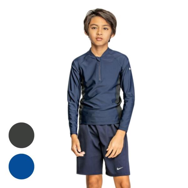 ユニセックス ナイキ NIKE スクール水着 長袖水着 セパレート 長袖水着 ジュニア ロングスリー...