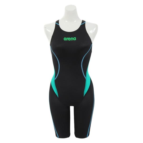 競泳水着 レディース レーシング水着 アクアアドバンスド ハーフスパッツオープンバック FINA承認...