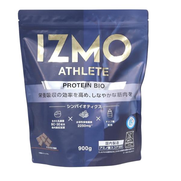 イズモ IZMO ATHLETE 900 プロテイン BIO チョコミルク風味 900g 約28食入