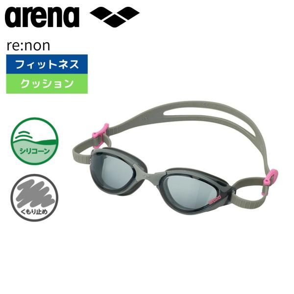 スイムゴーグル アリーナ ウォーボ フィットネスゴーグル arena AS5SGG44U BKGY