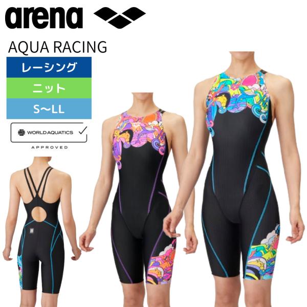競泳水着 レディース アリーナ アクア arena  ワンピーススパッツ AQUA RACING W...