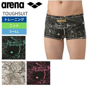 競泳水着 練習用水着 2025年秋冬モデル アリーナ タフスーツ メンズ TOUGHSUIT ショートボックス ショートレッグ arena AS5FWM08M 競泳練習水着