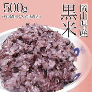 岡山県産 黒米 500g 新米 令和5年産 時国農園より産地直送｜suikinkarou