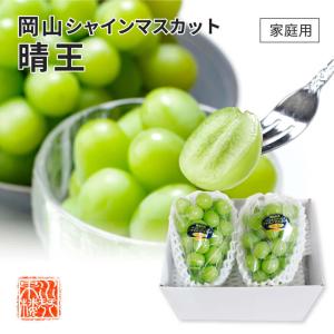 2025 シャインマスカット 晴王 家庭用 訳あり 約600g×2房 岡山県産 ぶどう ブドウ 葡萄 フルーツ 9月中旬頃より発送 爆買