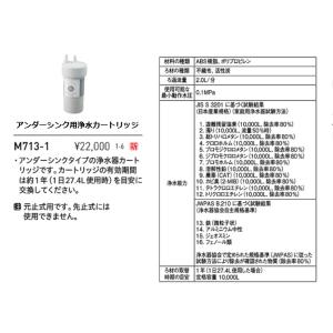 三栄水栓 アンダーシンク用浄水カートリッジ M...の詳細画像1