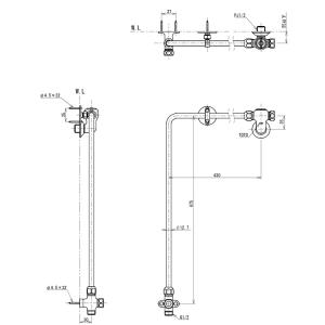 TOTOリモデル便器用取替え止水栓 TS220FU2の詳細画像1