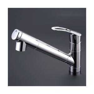 KVK 浄水器内蔵用シングルシャワー付混合栓 浄水カートリッジ付 e