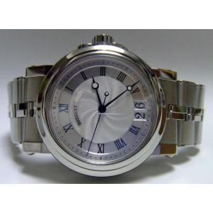 Breguet ブレゲ Marine II Large Date マリーンII ラージデイト SS シルバー文字盤 40mm ブレス  5817ST/12/SV0｜suisho