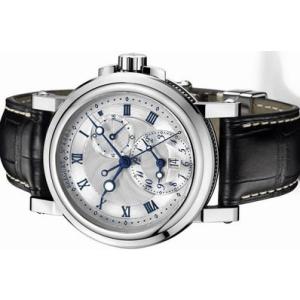 Breguet Marine GMT ブレゲ マリーンGMT シルバーダイアル ラバー　5857ST/12/5ZU｜suisho