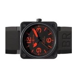 Bell&Ross ベル＆ロス ブラックコーティングケース レッドアラビアインデックス 世界500本限定　BR01-92 RED｜suisho