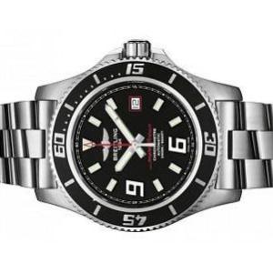 BREITLING ブライトリング スーパーオーシャン44 エアロマリン ポリッシュケース 赤針 ブラックダイアル　A189B76PRS｜suisho