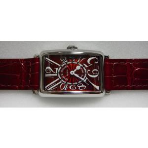 FRANCK MULLER フランクミュラー ロングアイランド レッドカーペット 赤ストラップ SS　902QZ｜suisho