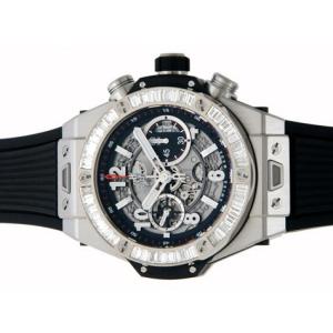 HUBLOT ウブロ ビッグバンウニコ チタニウム ベゼルバケットダイヤ ラバーストラップ　411.NX.1170.RX.1904