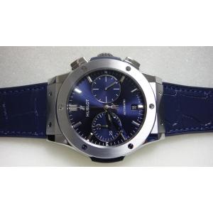 HUBLOT ウブロ クラシックフュージョン クロノグラフ チタニウム ブルーグミ　521.NX.7170.LR｜suisho