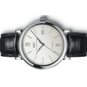 IWC Portfino Automatic ポートフィノ オート シルバー文字盤 ブラックレザー　IW356501｜suisho