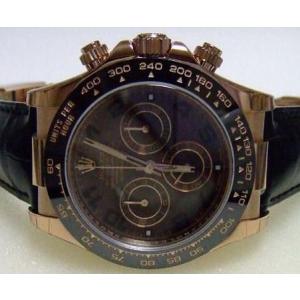 ROLEX ロレックス COSMOGRAPH DAYTONA　コスモグラフデイトナ PG チョコレートブラウンアラビア 革 116515LN [中古品 Aランク美品：Gシリアルモデル]｜suisho