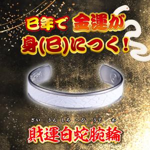 財運白蛇ブレス】へび 巳年 ブレスレット 金運 開運 : 水晶院shop