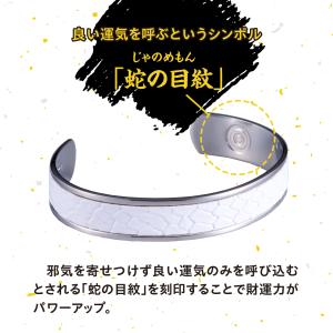 【財運白蛇腕輪】へび 巳年 バングル ブレスレ...の詳細画像2