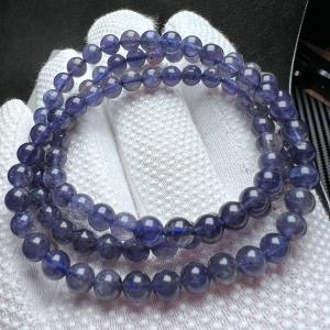 アイオライトサンストーン インド産 ブレスレット 7.3mm 20cm