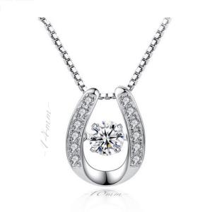 ホースシュー 馬蹄　ダンシングネックレス ステンレスネックレス ステンレスチェーン 金属アレルギー対応肌荒れ対応