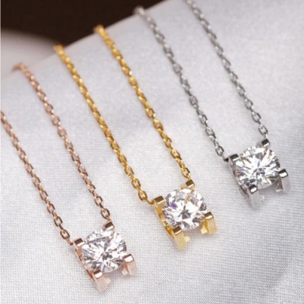 ワンストーン ダブル馬蹄　ネックレス ステンレスネックレス ステンレスチェーン 金属アレルギー肌荒れ...