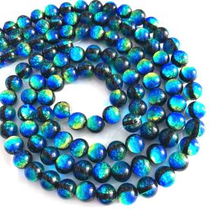 ホタルガラス タケトミブルー 12mm±0.5mm 10粒セット 蓄光 とんぼ