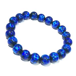 ホタルガラス 蓄光 ケラマサンセット 12mm 連売り 33粒 とんぼガラス