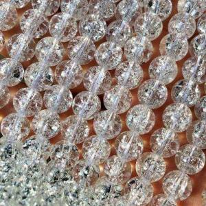 虹入り クラック 水晶 8mm 連売り 40c...の詳細画像3