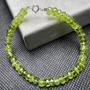 高品質♡ペリドット ブレスレット 高品質]ペリドットブレスレット（約11.5mm玉） - 埼玉県吉川市の天然石