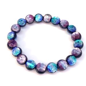 ケラママリン 蓄光 ホタルガラス 14mm±0.5mm ブレスレッド とんぼ