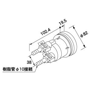 ノーリツ　給湯器用循環アダプター　HX-JS　樹脂管接続・ストレート取り出し :HXJS:スイスイマート - 通販 - Yahoo!ショッピング