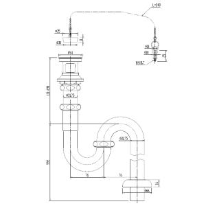 LIXIL・INAX　（リクシル・イナックス）　洗面器・手洗器用排水金具　32ミリ　床排水用　LF-4SAL｜スイスイマート